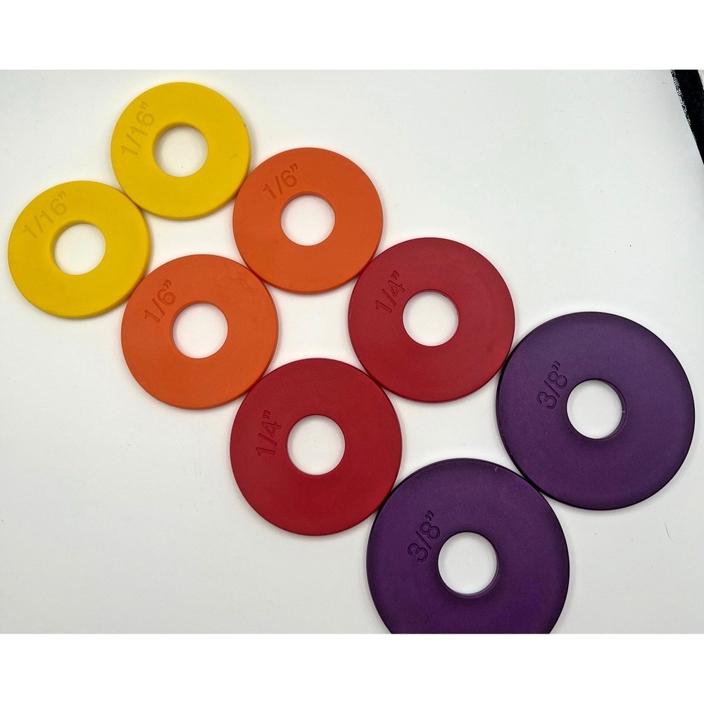 Adjustable Rolling Pin Replacement Guide Rings Original Set 8 Dough Spacers - Picture 2 of 4